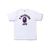 BAPE/A/Bathing Ape Unisex Color Camo Print Short Sleeve Fashion Cotton Casual T-shirt