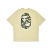 BAPE/A/Bathing Ape Camo Print T-shirt Unisex Cotton Casual Short Sleeve