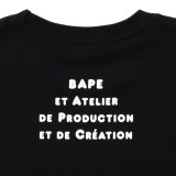 BAPE/A/Bathing Ape Unisex Cartoon Monkey Print Short Sleeve Fashion Cotton Casual T-shirt