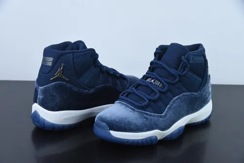 Air Jordan 11 Velvet  Midnight Navy  AJ11 Men High Basketball Sneakers Shoes