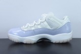 Air Jordan AJ11 Retro Low Pure Violet Men Low Basketball Sneakers Shoes