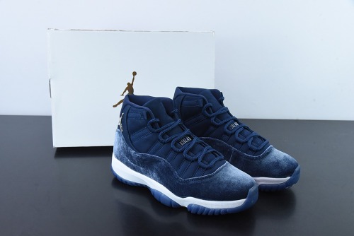 Air Jordan 11 Velvet  Midnight Navy  AJ11 Men High Basketball Sneakers Shoes
