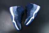 Air Jordan 11 Velvet  Midnight Navy  AJ11 Men High Basketball Sneakers Shoes