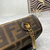 Fendi Lconic Baguette Medium Chain Handbag Fashion Messenger Bag Sizes:24x14x7CM