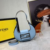Fendi Cookie Mini Croissant Handbag Fashion Messenger Bag Shoulder Bag Sizes:22×17.5×4.5CM