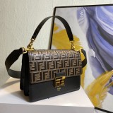 Fendi Flip Handbag Fashion Embossed Printed Logo Messenger Bag Sizes:25x19x11CM