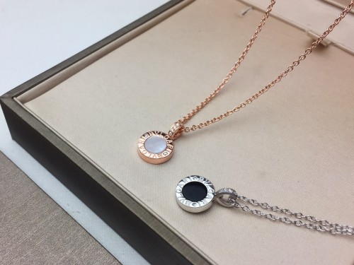 Bvlgari Classic Double Sided Flip Pendant Necklace
