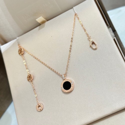 Bvlgari Double sided Button Necklace