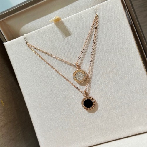 Bvlgari Double sided Button Necklace