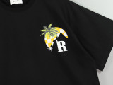 Rhude Moonlight Tropic Logo Print Short Sleeve Men's Casual Cotton T-shirt