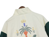 Rhude Coconut Tree Peace Pigeon Splice Contrast Coat Men's Hip-Hop Casual Jacket