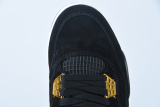 Air Jordan 4 Royalty AJ4 Black Gold Men Basketball Sneakers Shoes