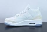 Air Jordan 3 Retro Pure White AJ 3 Men Basketball Sneakers Shoes