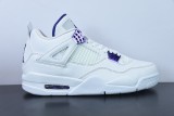 Air Jordan 4 Purple Metallic AJ4 Men Basketball Sneakers Shoes