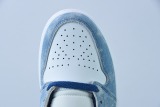 Nike Air Jordan 1 Mid Wash Blue Unisex Casual Basketball Sneakers Shoes