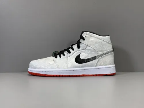 Edison Chen x Air Jordan 1 Mid Fearless Unisex Casual Basketball Shoes