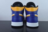 Nike Air Jordan 1 Mid Lakers AJ1 Men Casual Basketball Shoes