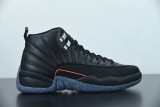 Air Jordan 12 Reverse Flu Game Retro AJ12 Black Speckled Ink Men Basketball Sneakers Shoes