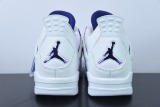 Air Jordan 4 Purple Metallic AJ4 Men Basketball Sneakers Shoes