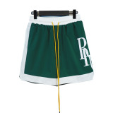 Rhude Color-Blocking Large logo Print Shorts Casual Beach Short Pant