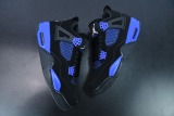 Air Jordan 4 Black/Blue Metallic AJ4 Men Basketball Sneakers Shoes