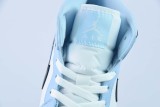 Nike Air Jordan 1 Mid University Blue Unisex Casual Basketball Sneakers Shoes