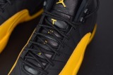 Air Jordan 12 Retro AJ12 Black Yellow Men Basketball Sneakers Shoes