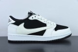 Travis Scott x Air Jordan 1 Low Black White Panda TS Sneakers Shoes