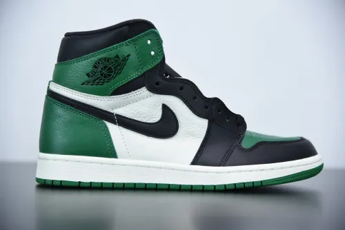 Nike x Air Jordan1 AJ1 Retro High Green Toe Men Casual Basketball Shoes