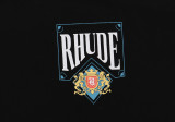 Rhude Unisex Playing Card Print Cotton Hooded Sweatshirt 