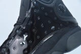 Air Jordan 13 AJ13 Black Cat Patent Leather Graduation Non-Slip Retro Men Basketball Shoes