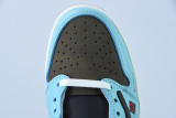 Travis Scott x Air Jordan 1 Low Grey Black Blue TS Sneakers Shoes