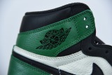 Nike x Air Jordan1 AJ1 Retro High Green Toe Men Casual Basketball Shoes