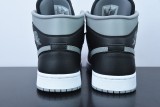 Nike Air Jordan 1 Mid Shadow Grey Unisex Casual Basketball Sneakers Shoes