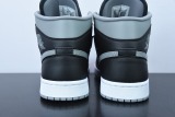 Nike Air Jordan 1 Mid Shadow Grey Unisex Casual Basketball Sneakers Shoes