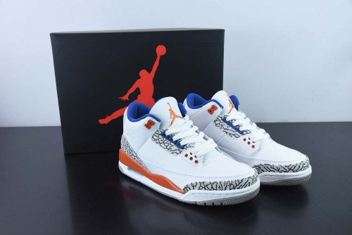 Air Jordan 3 Retro Knicks AJ3 Men Basketball Sneakers Shoes