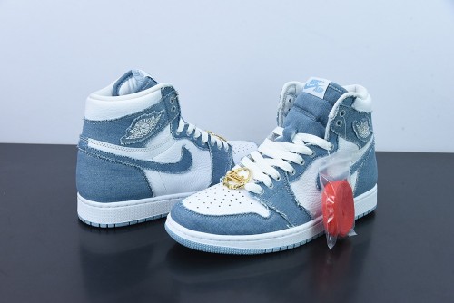 Nike Air Jordan 1 High Denim Men Casual Basketball Sneakers Shoes