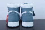 Nike Air Jordan 1 High Denim Men Casual Basketball Sneakers Shoes