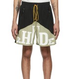 Rhude Retro Letter Logo Print Shorts Pant Men's Beach Casual Sweatpants Shorts