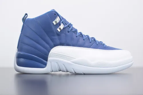 Air Jordan 12S Tone Blue Men Basketball Sneakers Shoes