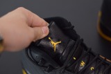 Air Jordan 12 Retro AJ12 Black Yellow Men Basketball Sneakers Shoes