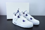 Air Jordan 4 Purple Metallic AJ4 Men Basketball Sneakers Shoes