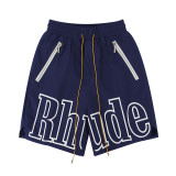 Rhude Zipper Casual Beach Shorts 