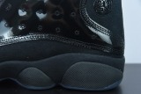 Air Jordan 13 AJ13 Black Cat Patent Leather Graduation Non-Slip Retro Men Basketball Shoes