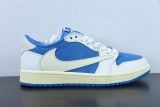 Fragment x Travis Scott x Air Jordan 1 Low Retro Unisex Casual Running Shoes