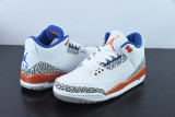 Air Jordan 3 Retro Knicks AJ3 Men Basketball Sneakers Shoes