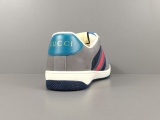 GUCCl Suede Leather Skate Shoes Fashion Lace Up Casual Sneakers