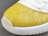 Air Jordan 11 Retro Low Yellow Snakeskin Men Basketball Sneakers Shoes