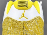 Air Jordan 11 Retro Low Yellow Snakeskin Men Basketball Sneakers Shoes