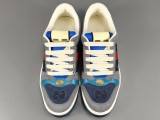 GUCCl Suede Leather Skate Shoes Fashion Lace Up Casual Sneakers